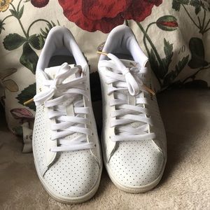 Puma White Leather Sneakers - 8.5 -EUC